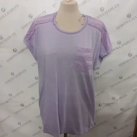 MAISON DE NIMES  LILAC T SHIRT SIZE XL