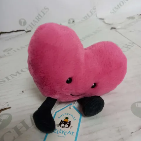 JELLYCAT I AM AMUSEABLE HOT PINK HEART