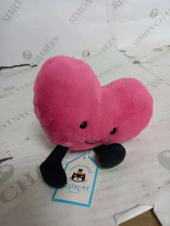 JELLYCAT I AM AMUSEABLE HOT PINK HEART