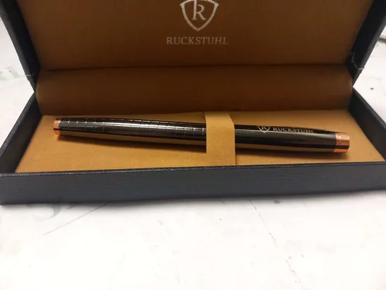 RUCKSTUHL STAINLESS STEEL LUXURY PEN IN GIFT BOX – HAND ASSEMBLED – RRP £80