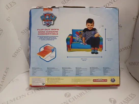 BOXED PAW PATROL FLIP OUT MINI SOFA  RRP £24.99