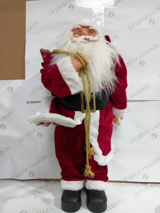  FESTIVE LIGHT UP TRADITIONAL STANDING SANTA