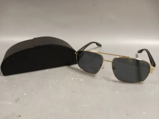 PRADA GOLD TINT FRAME SUNGLASSES 