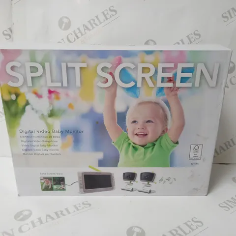 BOXED MOONYBABY SPLIT SCREEN DIGITAL VIDEO BABY MONITOR 