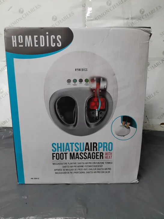 BOXED HOMEDICS SHIATSU AIRPRO FOOT MASSAGER WITH HEAT