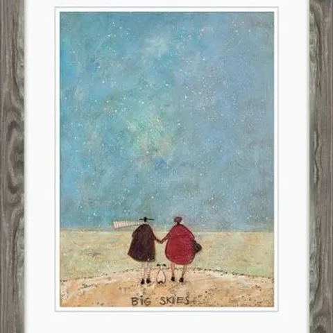 BIG SKIES BY SAM TOFT PAINTING PRINT, SIZE NOT SPECIFIED