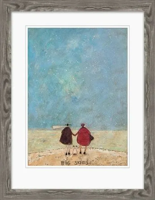 BIG SKIES BY SAM TOFT PAINTING PRINT, SIZE NOT SPECIFIED