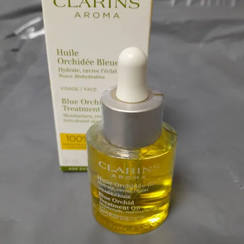 SEALED CLARINS AROMA BLUE ORCHID TREATMENT OIL 30ML