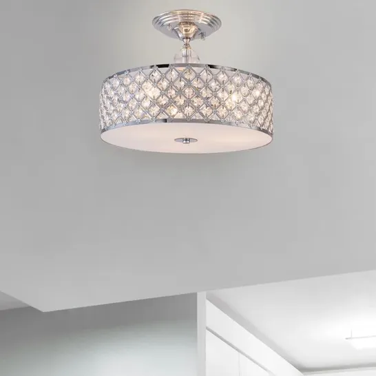 BOXED SALAS CRYSTAL SEMI FLUSH MOUNT (1 BOX)