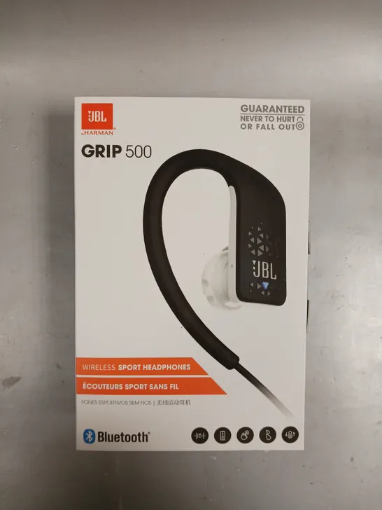 BOXED JBL GRIP 500 WIRELESS SPORT HEADPHONES 