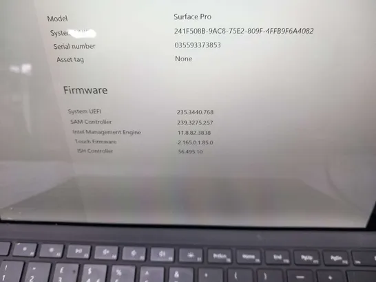 MICROSOFT SURFACE PRO 128GB