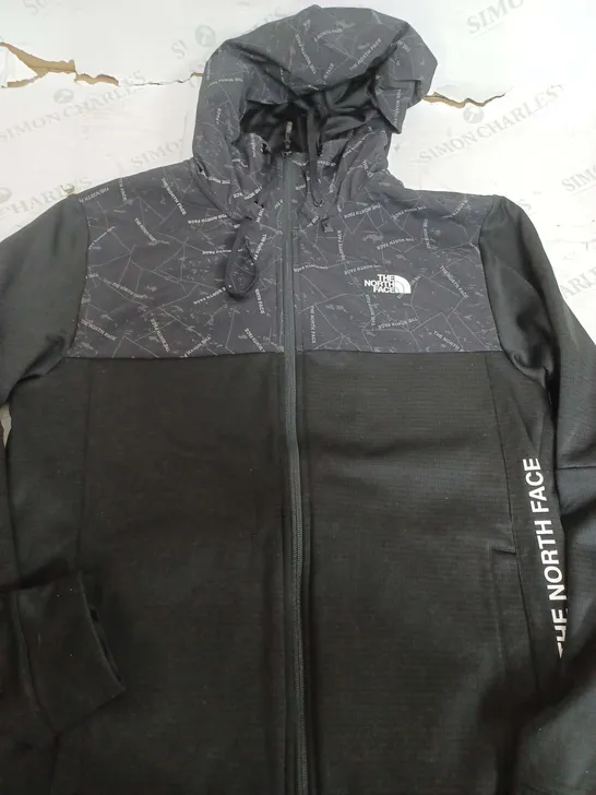 THE NORTH FACE BLACK JACKET WITH HOOD - MEDIUM