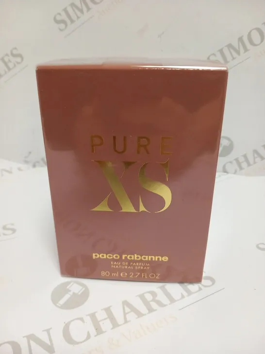 BOXED AND SEALED PURE XS PACO RABANNE EAU DE PARFUM 80ML