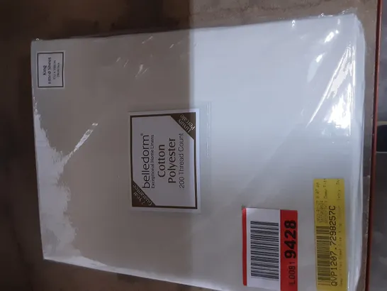 200TC DEEP FITTED SHEET KINGSIZE IVORY