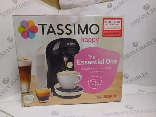 BOXED BOSCH TASSIMO HAPPY POD COFFEE MACHINE - TAS1007GB