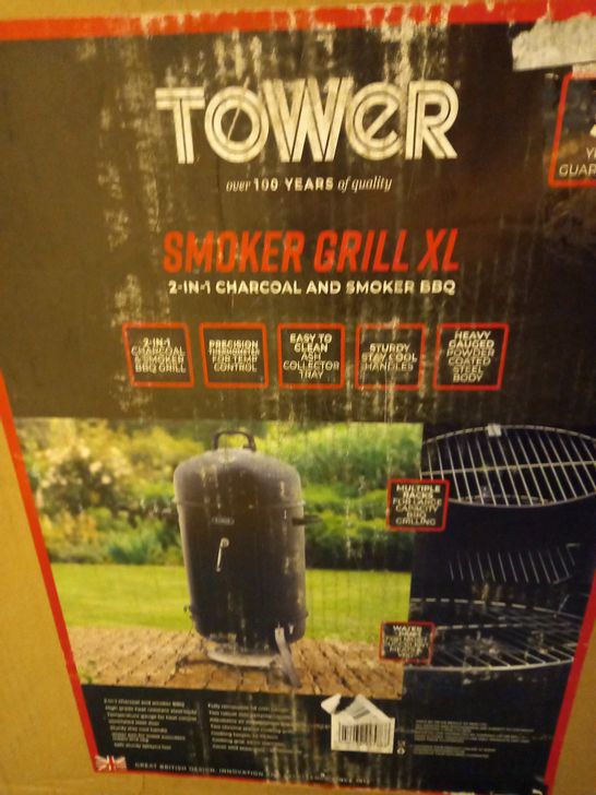 TOWER T978505 SMOKER GRILL XL - BLACK