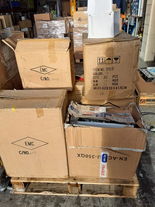 PALLET CONTAINING 13 MULTIPACK BOXES OF ASSORTED LIGHTING ITEMS INCLUDES ASSORTED EMCOLITE DOWNLIGHTS