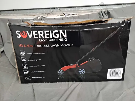 SOVEREIGN 18V LI-ION CORDLESS LAWN MOWER 