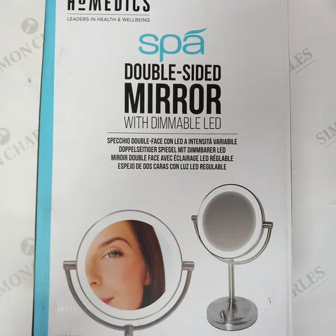 BOXED HOMEDICS SPA DOUBLE SIDED MIRROR WITH DIMABLE LED MIR-8150-EU