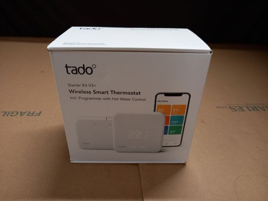 BOXED TADO STARTER KIT V3+ WIRELESS SMART THERMOSTAT