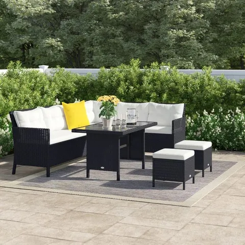 BOXED CANARY 7-PERSON GARDEN LOUNGE SET (1 BOX, MISSING BOXES)