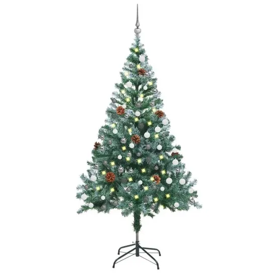 BOXED LIGHTED ARTIFICIAL PINE CHRISTMAS TREE (1 BOX)