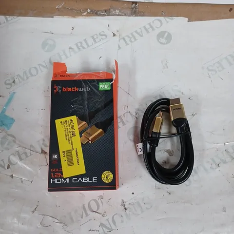 BLACKWEB GOLD HDMI CABLE 1.2M