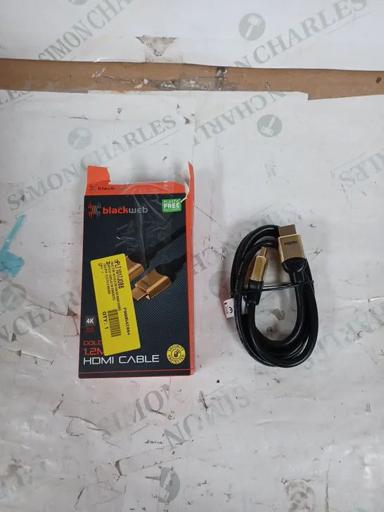 BLACKWEB GOLD HDMI CABLE 1.2M