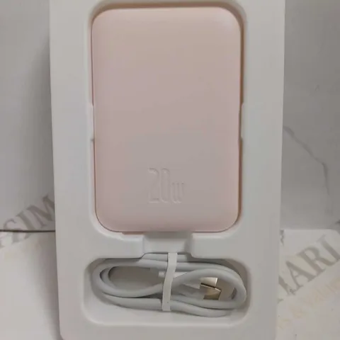 BASEUS MAGNETIC WIRELESS CHARGING POWER BANK - PINK