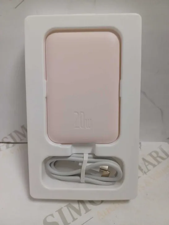 BASEUS MAGNETIC WIRELESS CHARGING POWER BANK - PINK