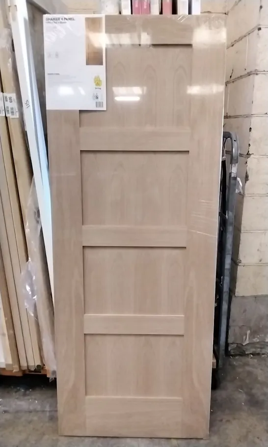 SHAKER 4 PANEL OAK VENEER INTERNAL DOOR 1981×762MM