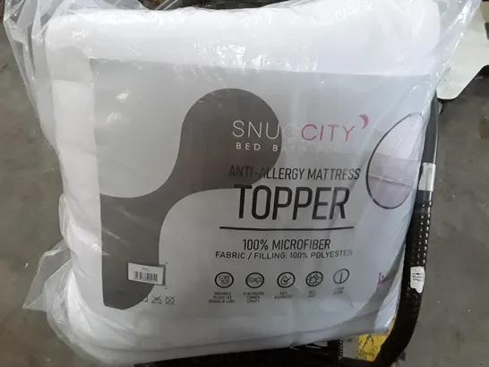 SNUG CITY SINGLE MATTRESS TOPPER