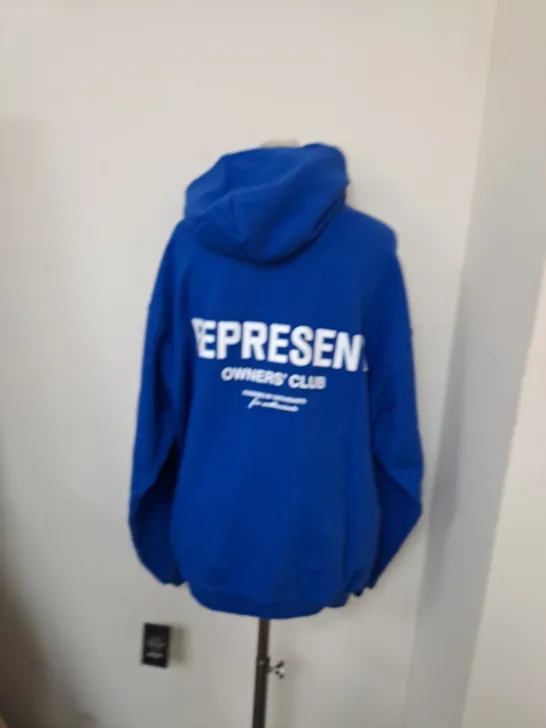 REPRESENT OWNERS CLUB HOODIE COBALT BLUE - MEDIUM