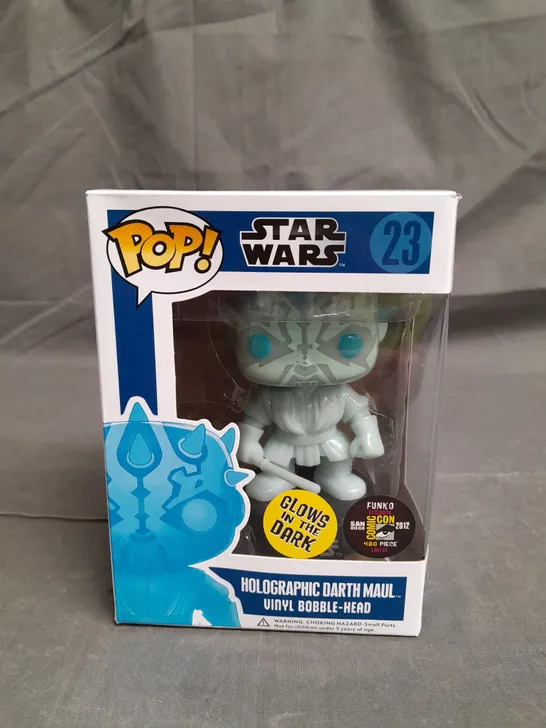 POP! STAR WARS HOLOGRAPHIC DARTH MAUL VINYL FIGURE - 23