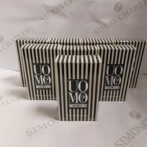 BOX OF APPROX 8 MOSCHINO UOMO PERFUMED DEODORANT - 8X75ML