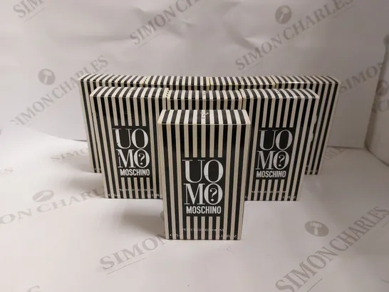 BOX OF APPROX 8 MOSCHINO UOMO PERFUMED DEODORANT - 8X75ML