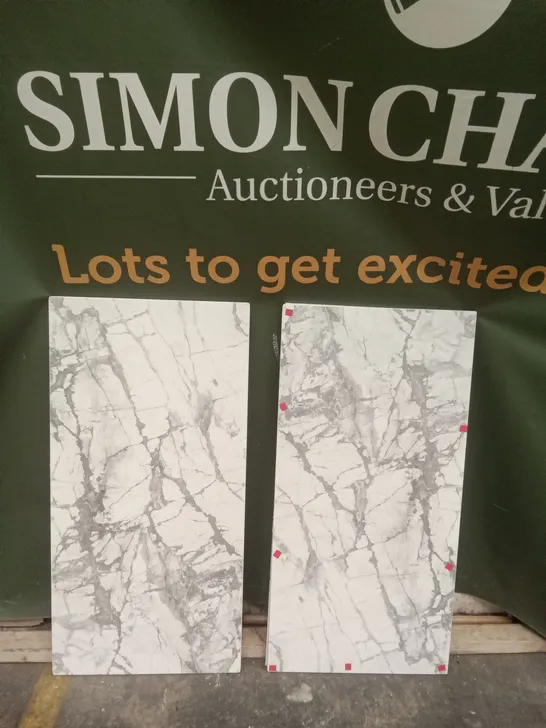 BOXED 2X MARBLE STYLE TABLE TOPS 