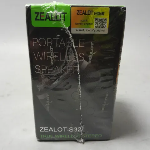 SEALED ZEALOT PORTABLE WIRELESS SPEAKER - S32