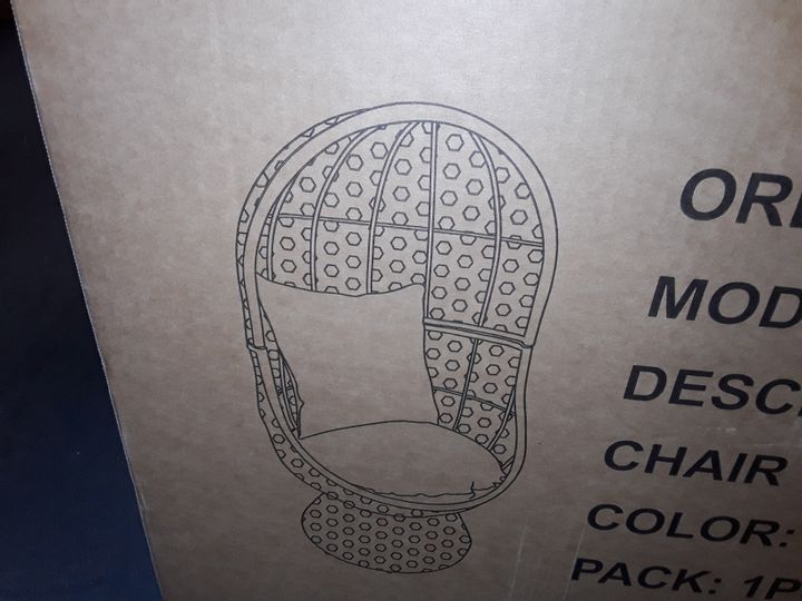 Lot 255: INNOVATORS SWIVEL COCOON CHAIR - Simon Charles Auctioneers