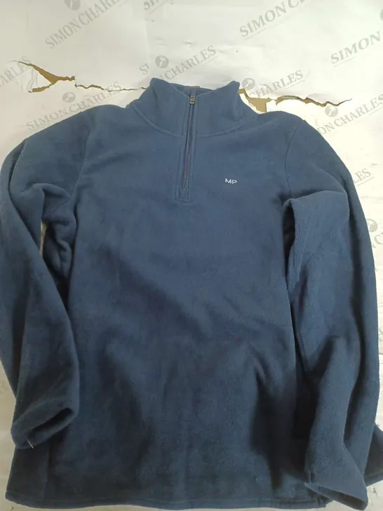 MY PROTEIN WOMENS ESSENTAILS NAVY 1/4 ZIP FLEECE - SMALL