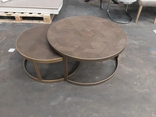 NEST OF COFFEE TABLE // SET OF 2 (2 ITEMS)