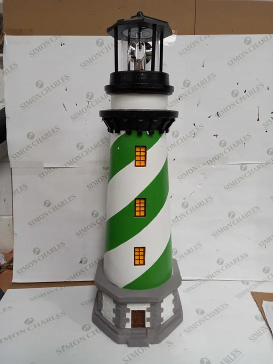 GARDEN REFLECTIONS XL SOLAR ROTATING 80CM LIGHTHOUSE