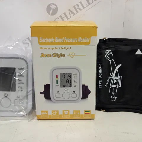 BOXED ARM STYLE ELECTRONIC BLOOD PRESSURE MONITOR