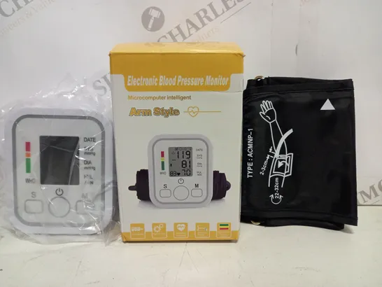 BOXED ARM STYLE ELECTRONIC BLOOD PRESSURE MONITOR