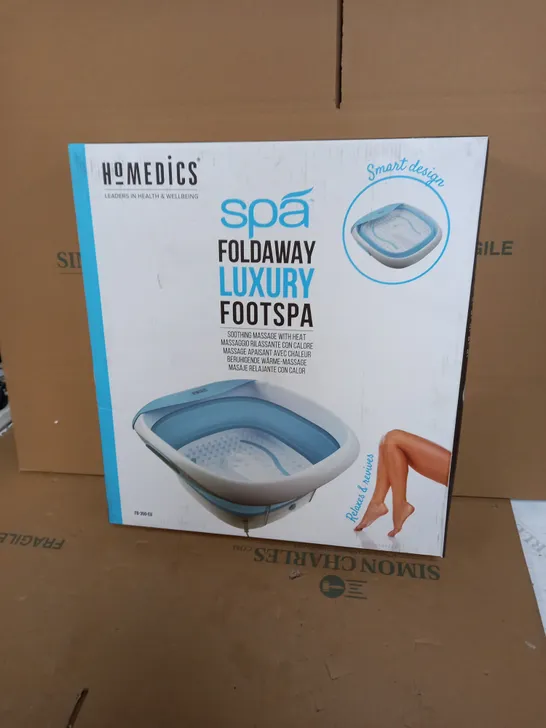 BOXED HOMEDICS SPA FOLDAWAY LUXURY FOOTSPA