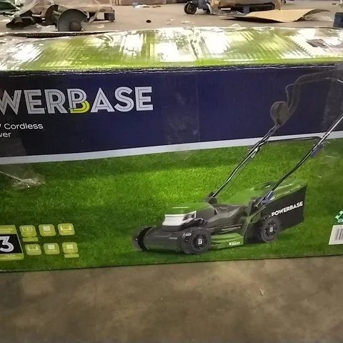 BOXED POWERBASE 34CM 40V CORDLESS MOWER