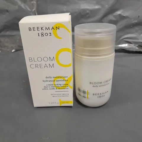 BOXED BEEKMAN 1802 BLOOM CREAM DAILY MOISTURISER - 50ML 