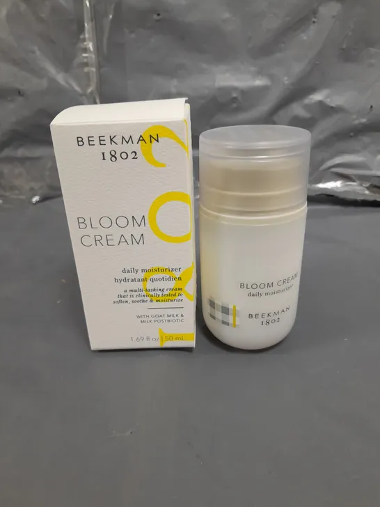 BOXED BEEKMAN 1802 BLOOM CREAM DAILY MOISTURISER - 50ML 