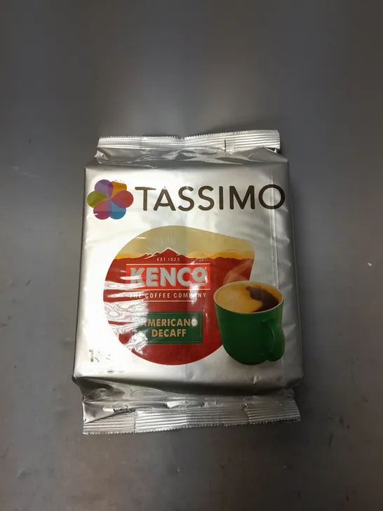 BOX OF 5 SEALED TASSIMO KENCO AMERICANO DECAFE