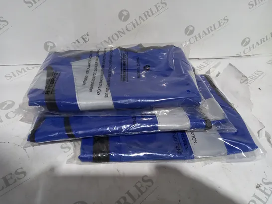 3 X PACKAGED BLUE REFLECTIVE HIGH VISIBILITY JACKET